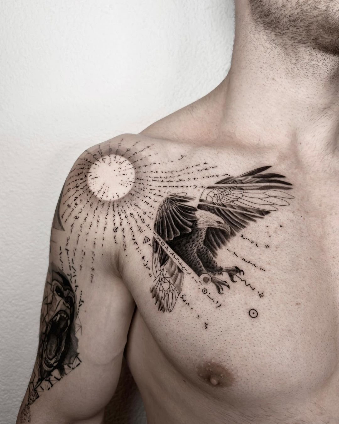 eagle forearm tattoos for men 0088