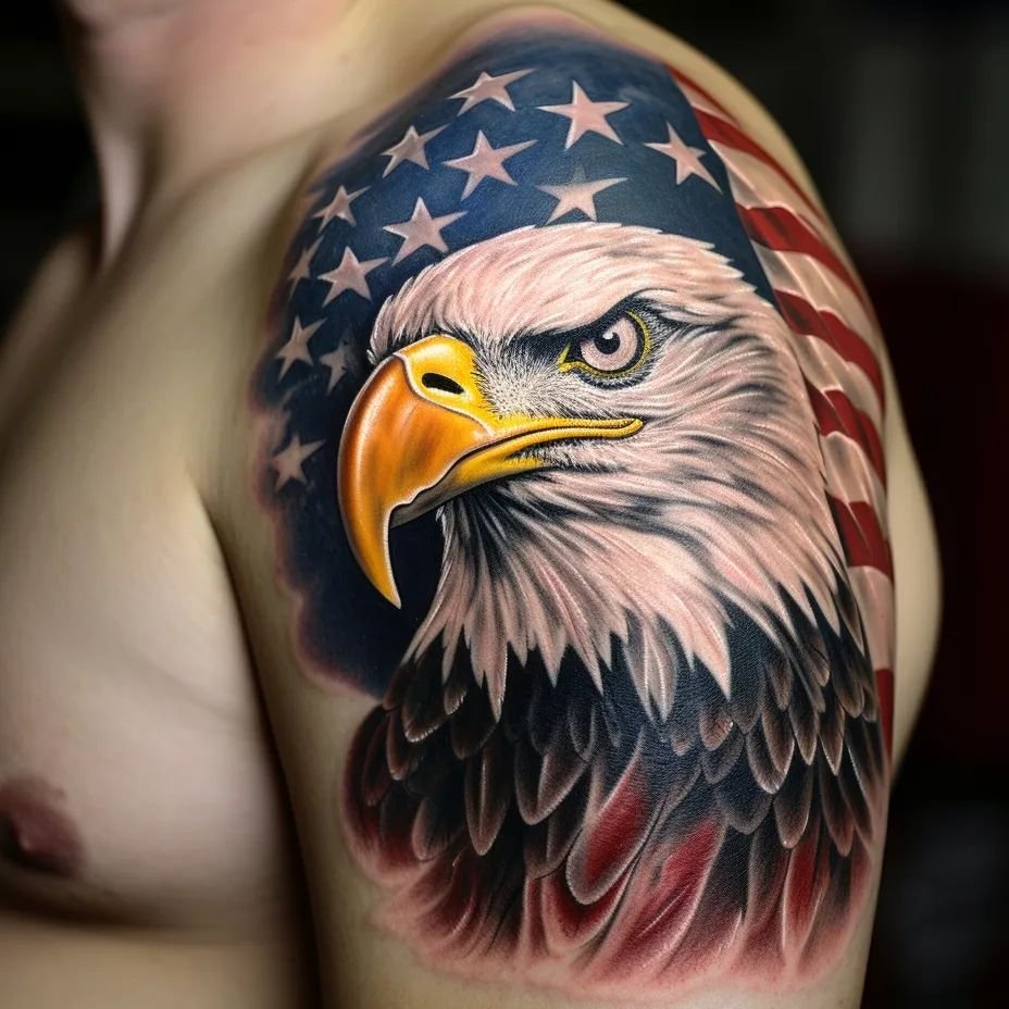 eagle forearm tattoos for men 0090