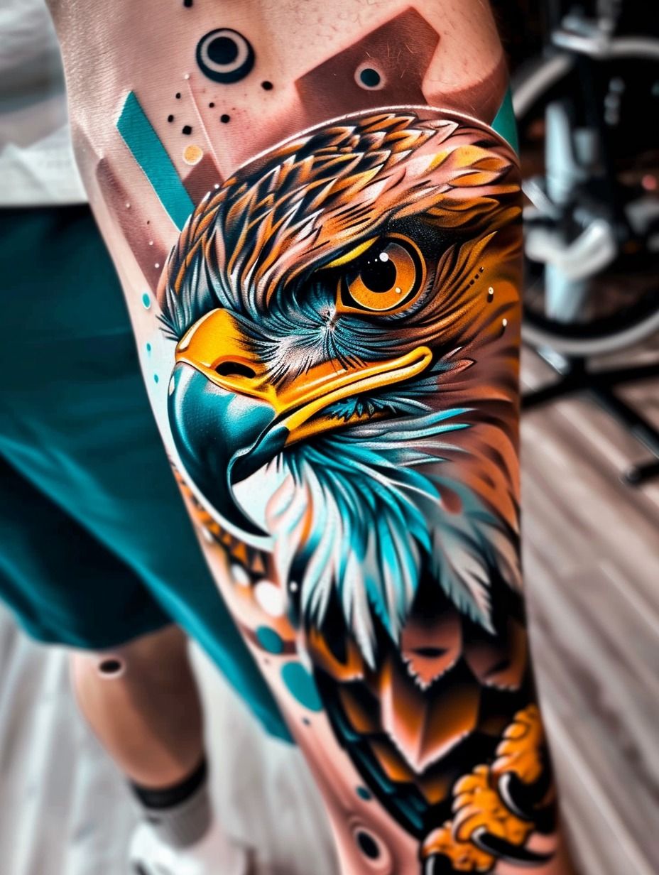 eagle forearm tattoos for men 0091