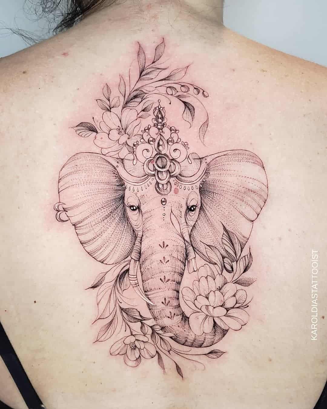 elephant tattoos for men 0018