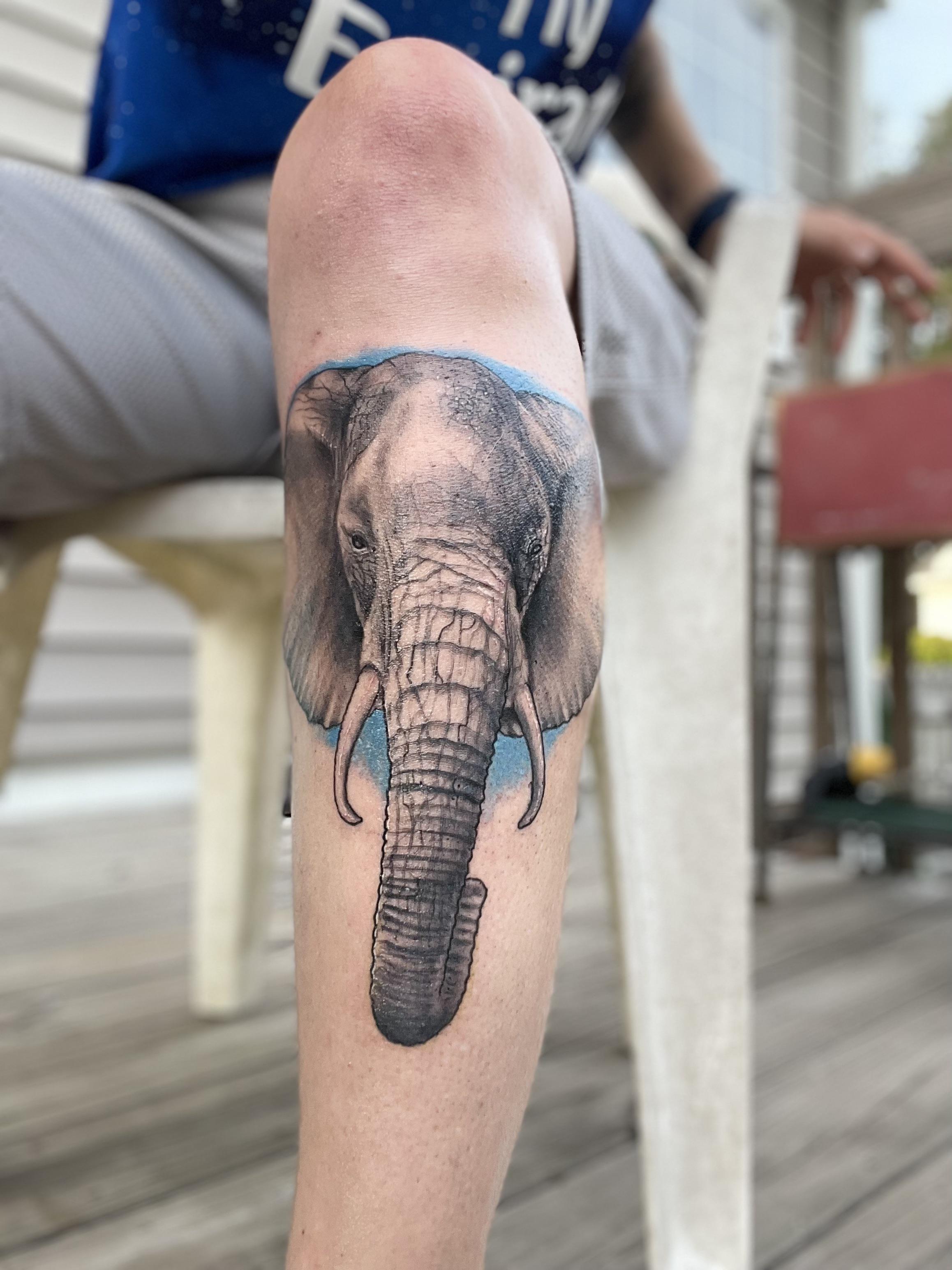 elephant tattoos for men 0021