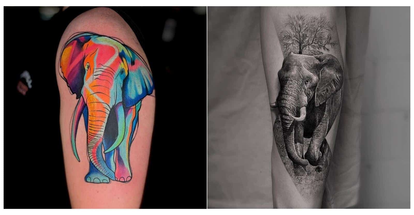 elephant tattoos for men 0033