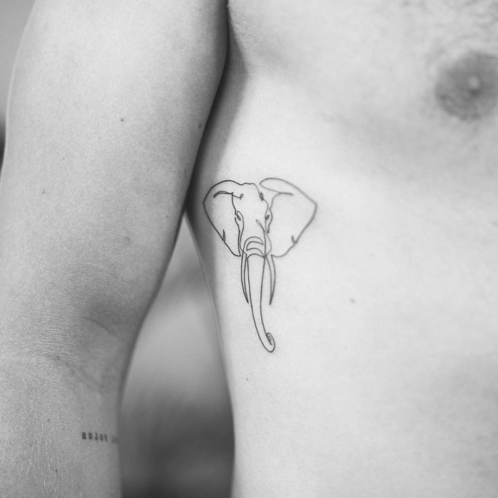 elephant tattoos for men 0041