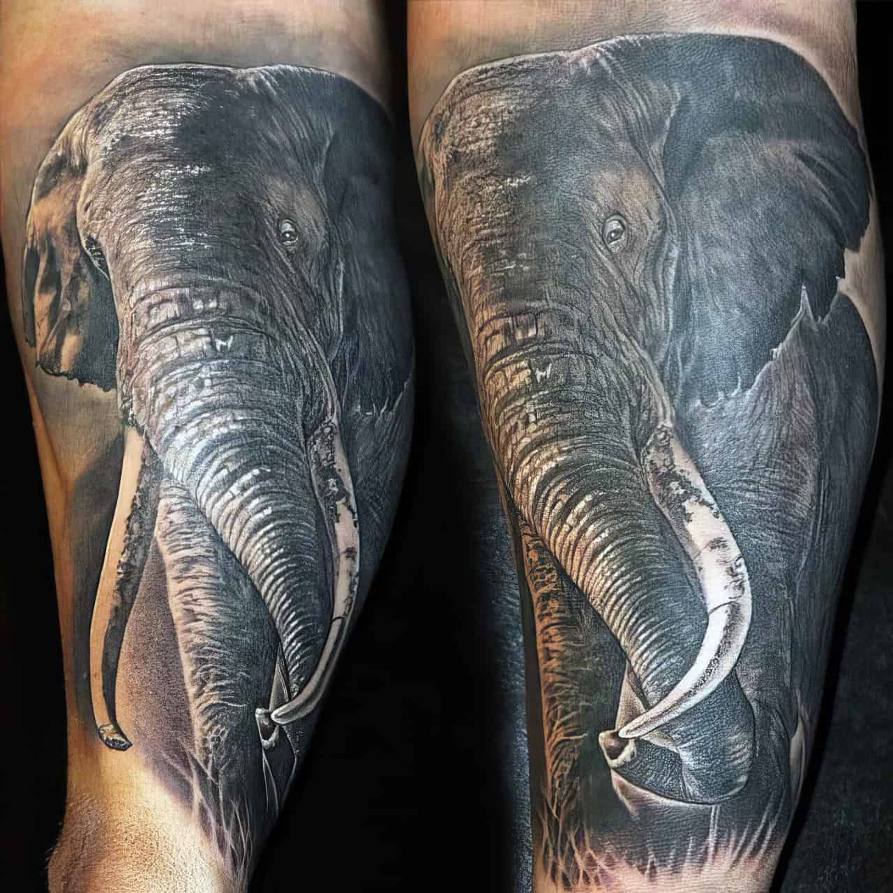 elephant tattoos for men 0044