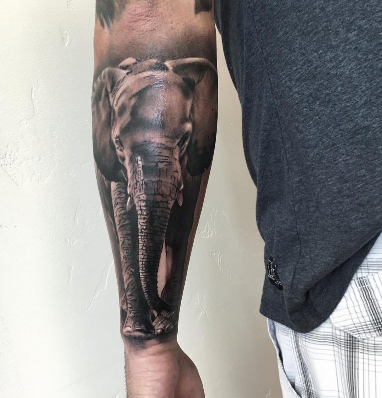 elephant tattoos for men 0050