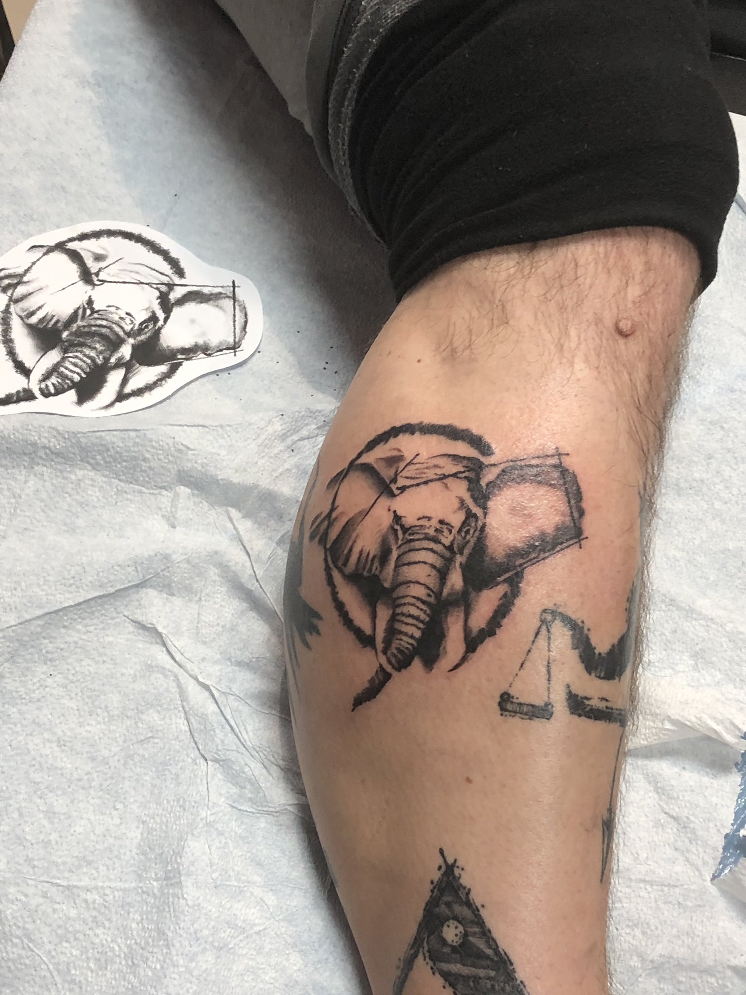 elephant tattoos for men 0061