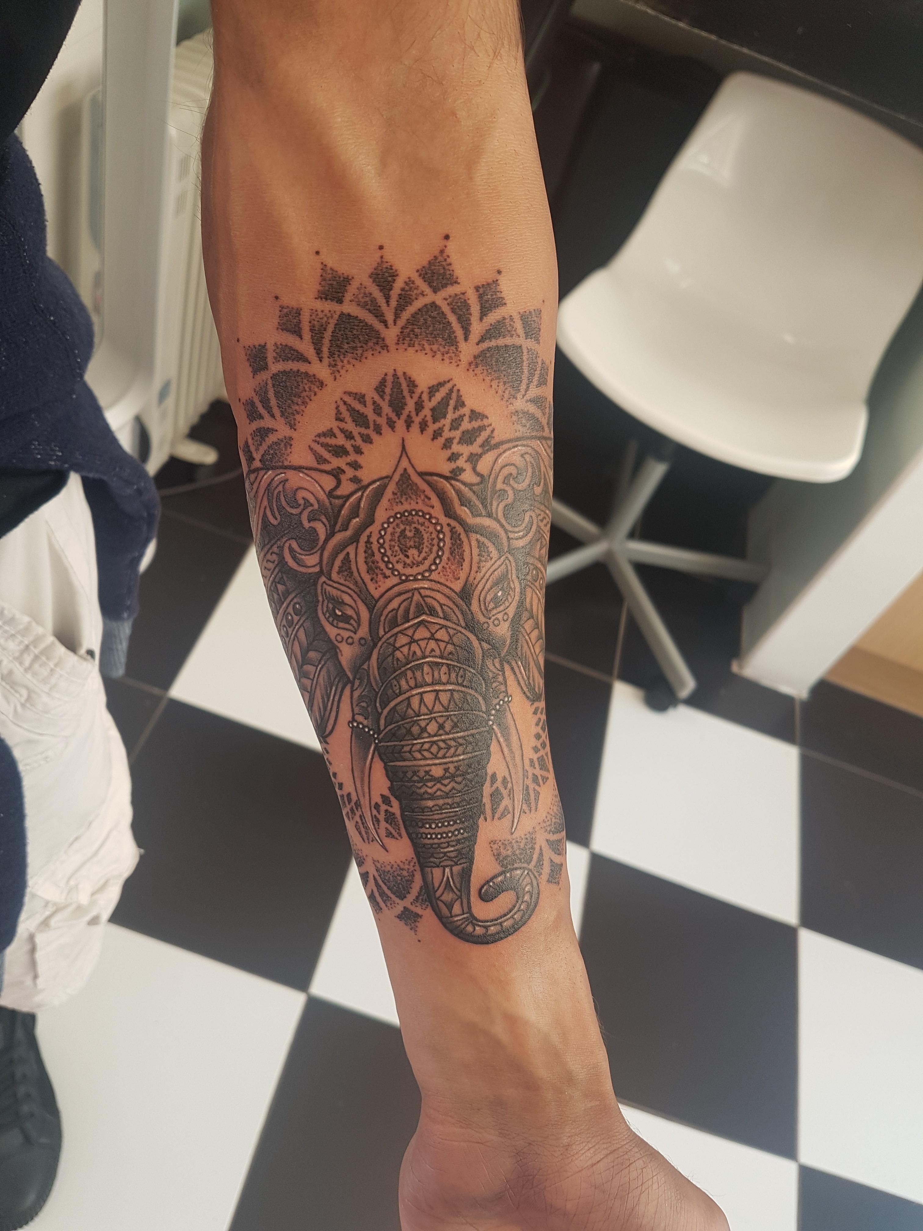 elephant tattoos for men 0062