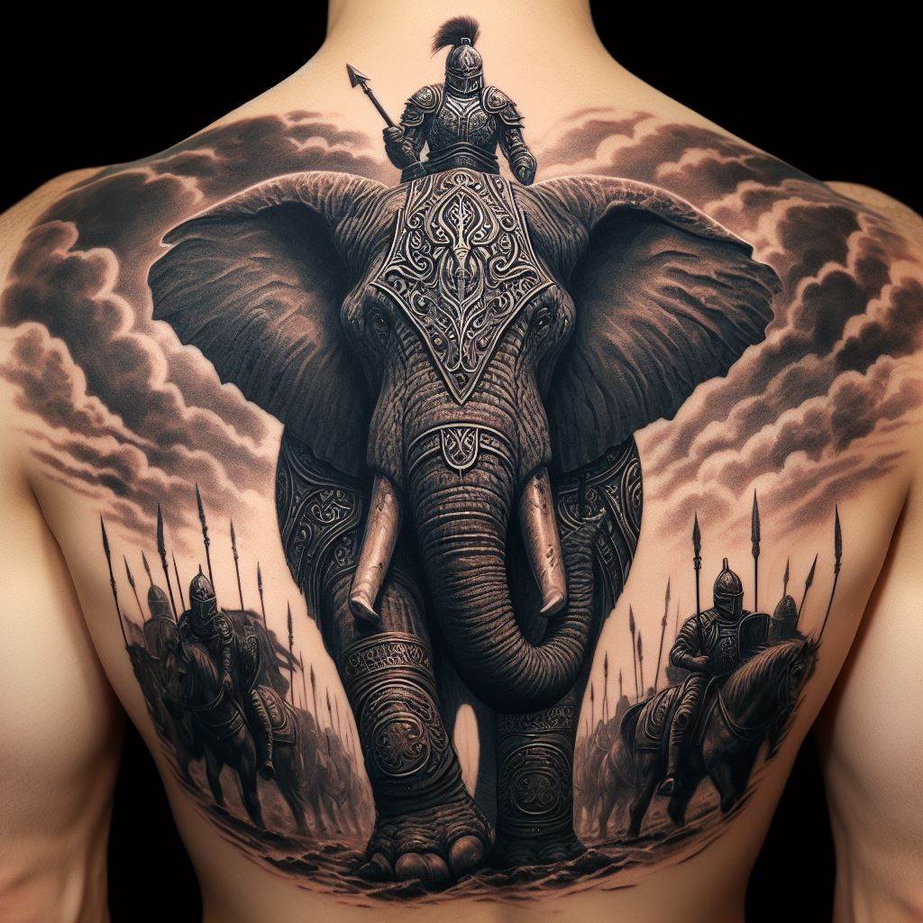 elephant tattoos for men 0069