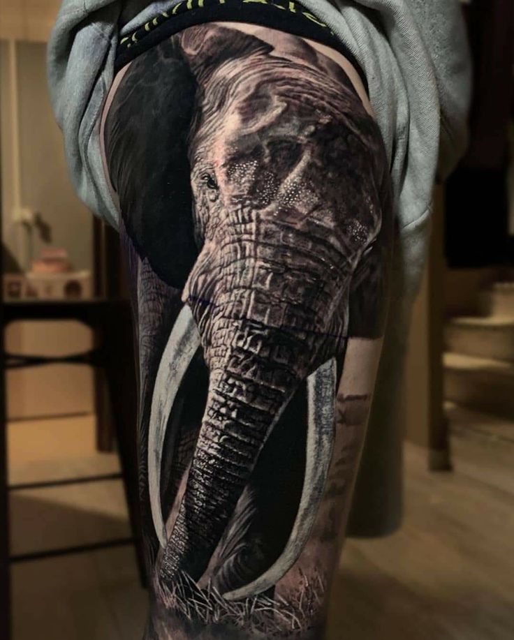 elephant tattoos for men 0075