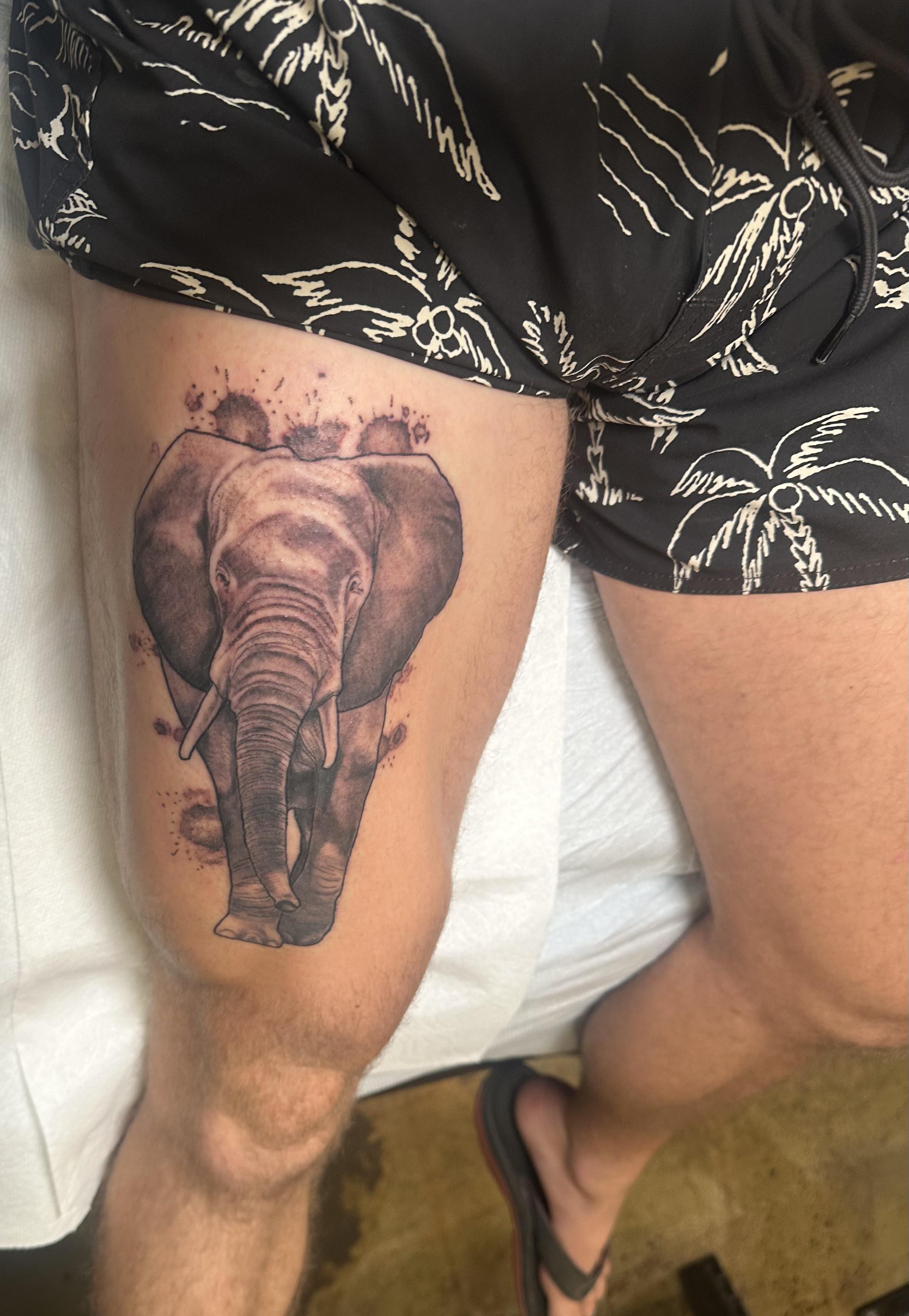 elephant tattoos for men 0090