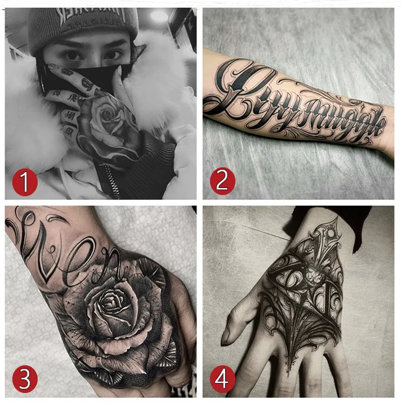 expressive tattoos for men on hand