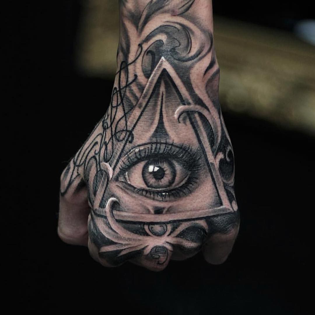 eye hand tattoos for men 0013