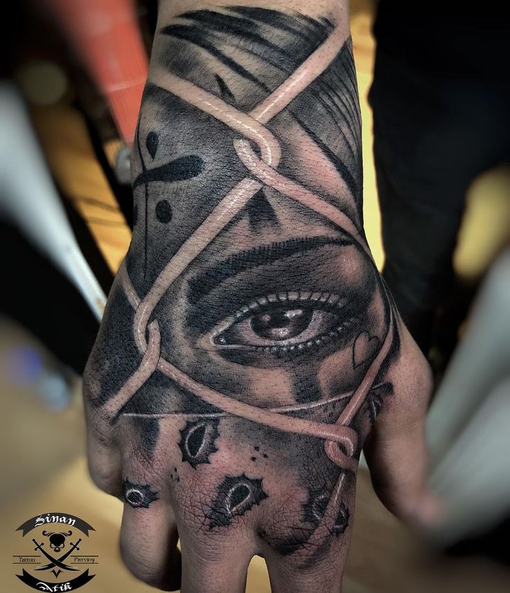 eye hand tattoos for men 0033