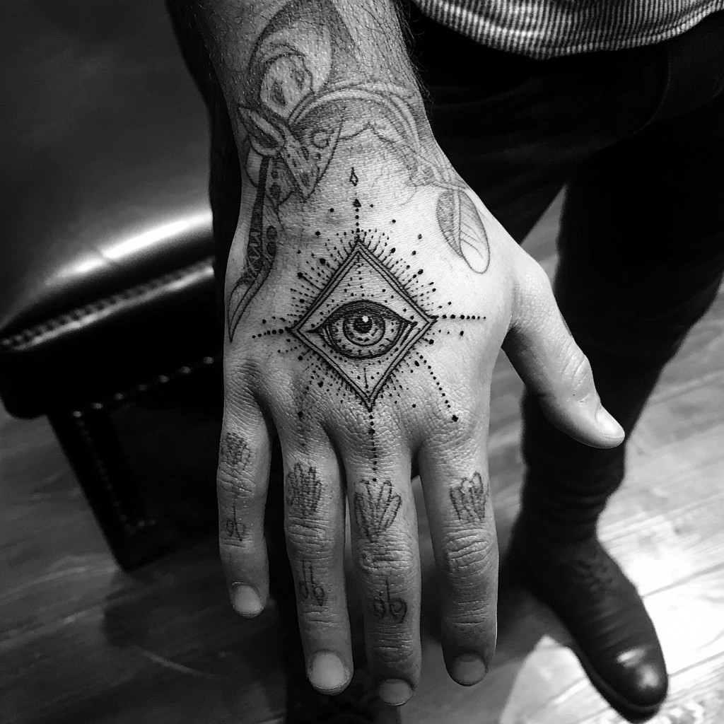 eye hand tattoos for men 0036