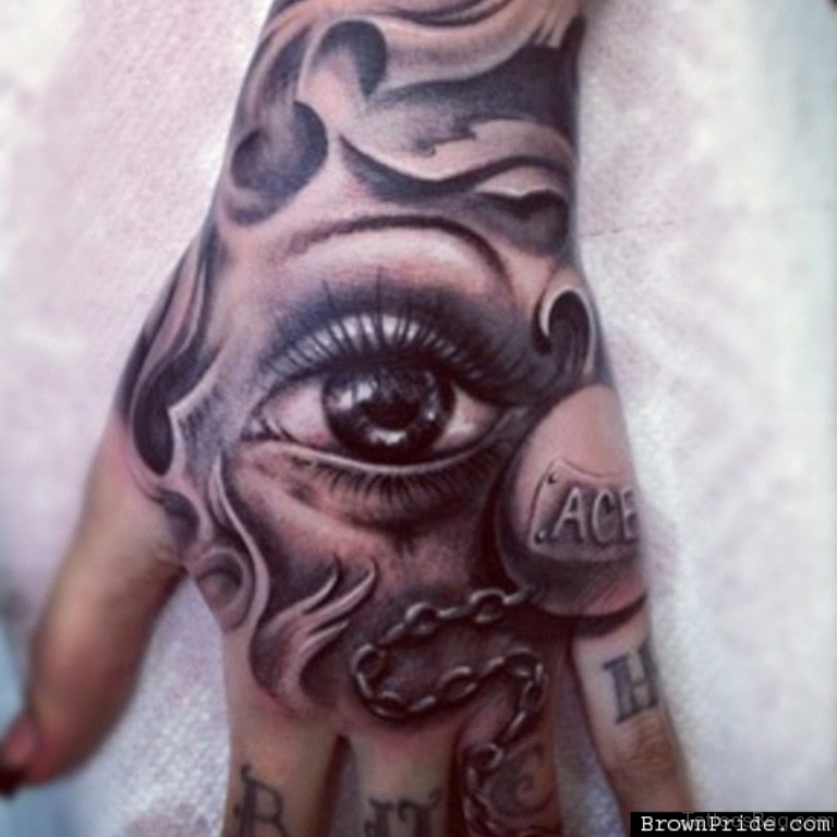 eye hand tattoos for men 0068