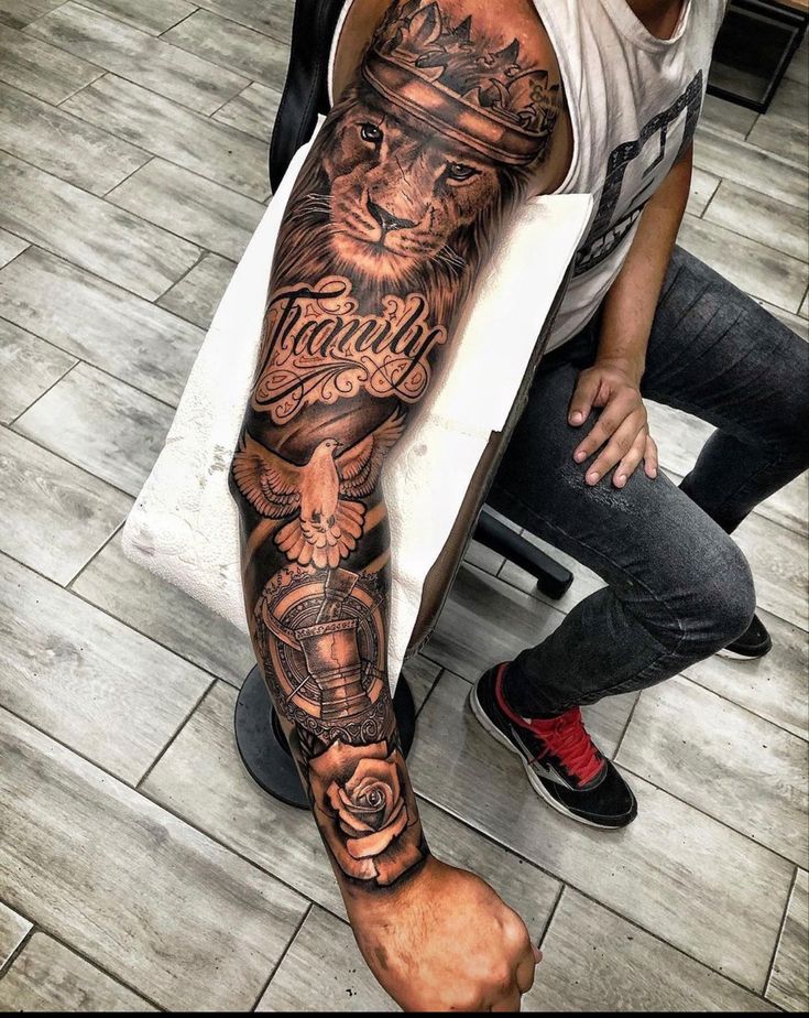 family sleeve tattoos for men 0038