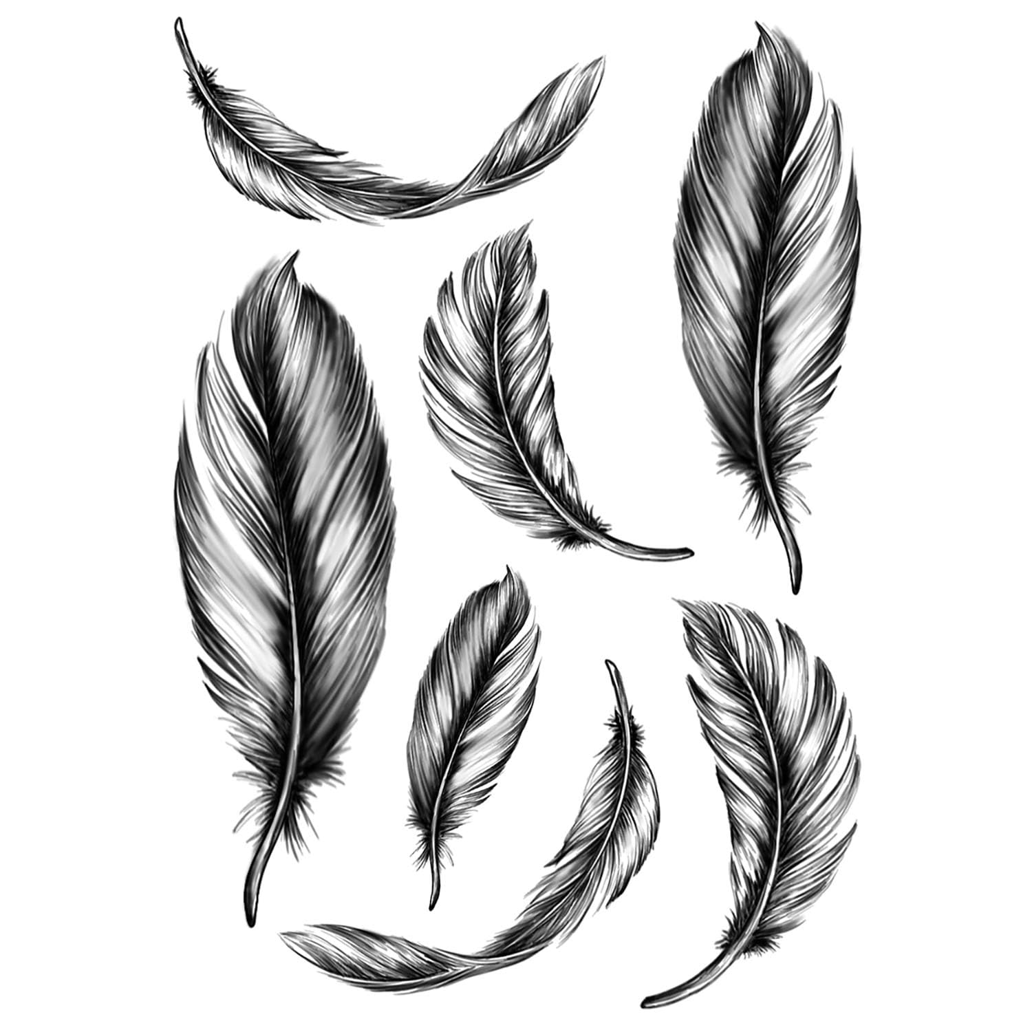 feather tattoos for men 0018