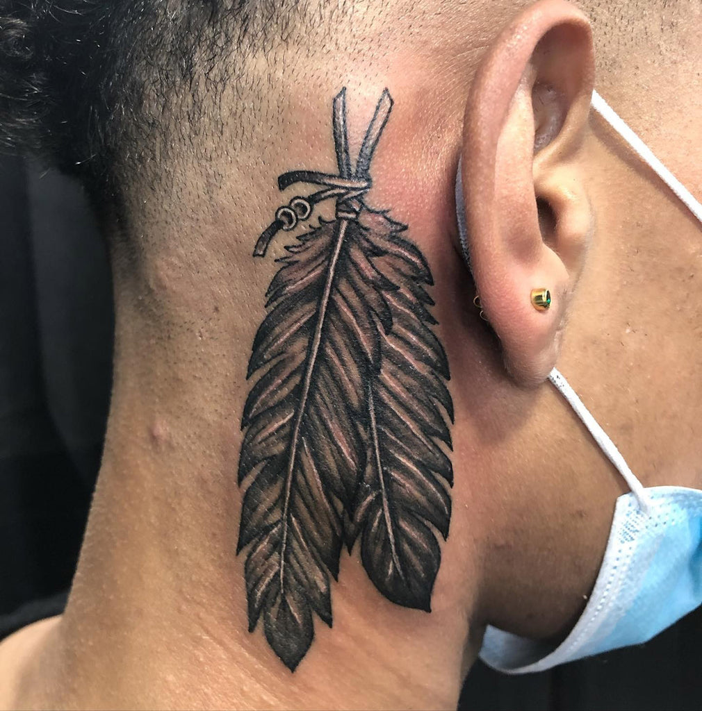 feather tattoos for men 0022