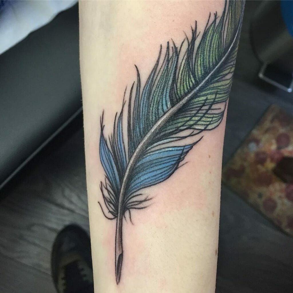 feather tattoos for men 0027