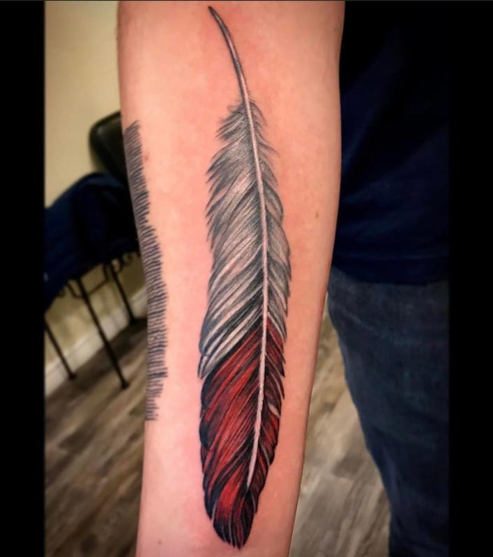 feather tattoos for men 0028