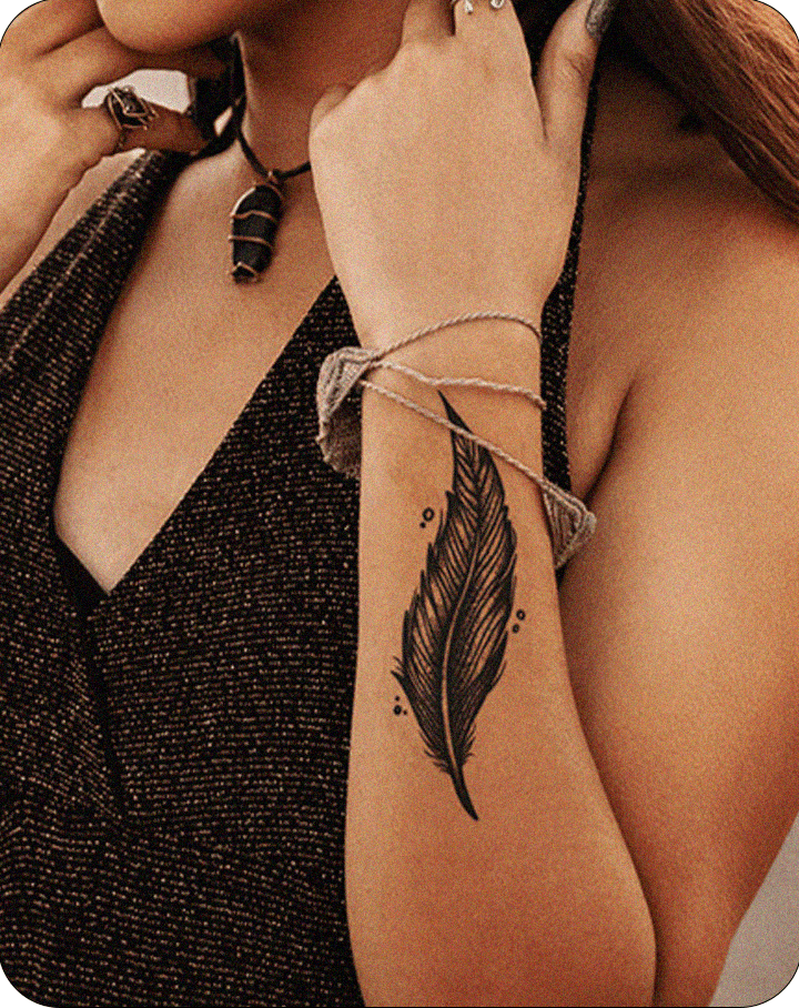 feather tattoos for men 0031