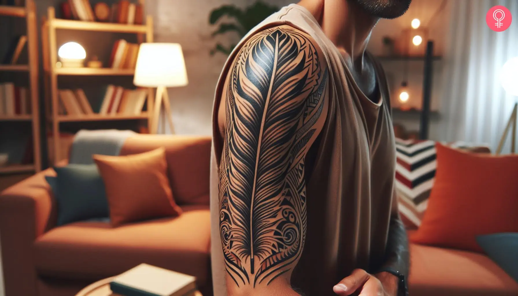 feather tattoos for men 0032