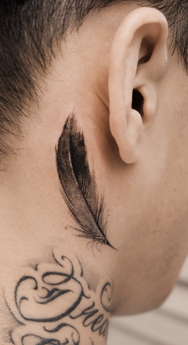 feather tattoos for men 0036