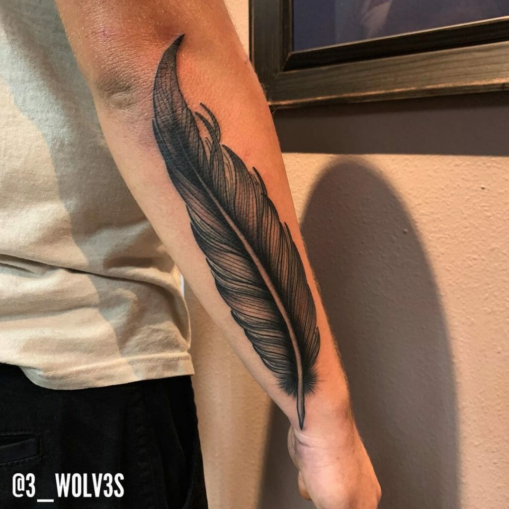 feather tattoos for men 0041