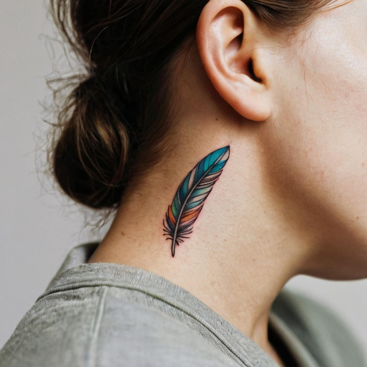 feather tattoos for men 0050