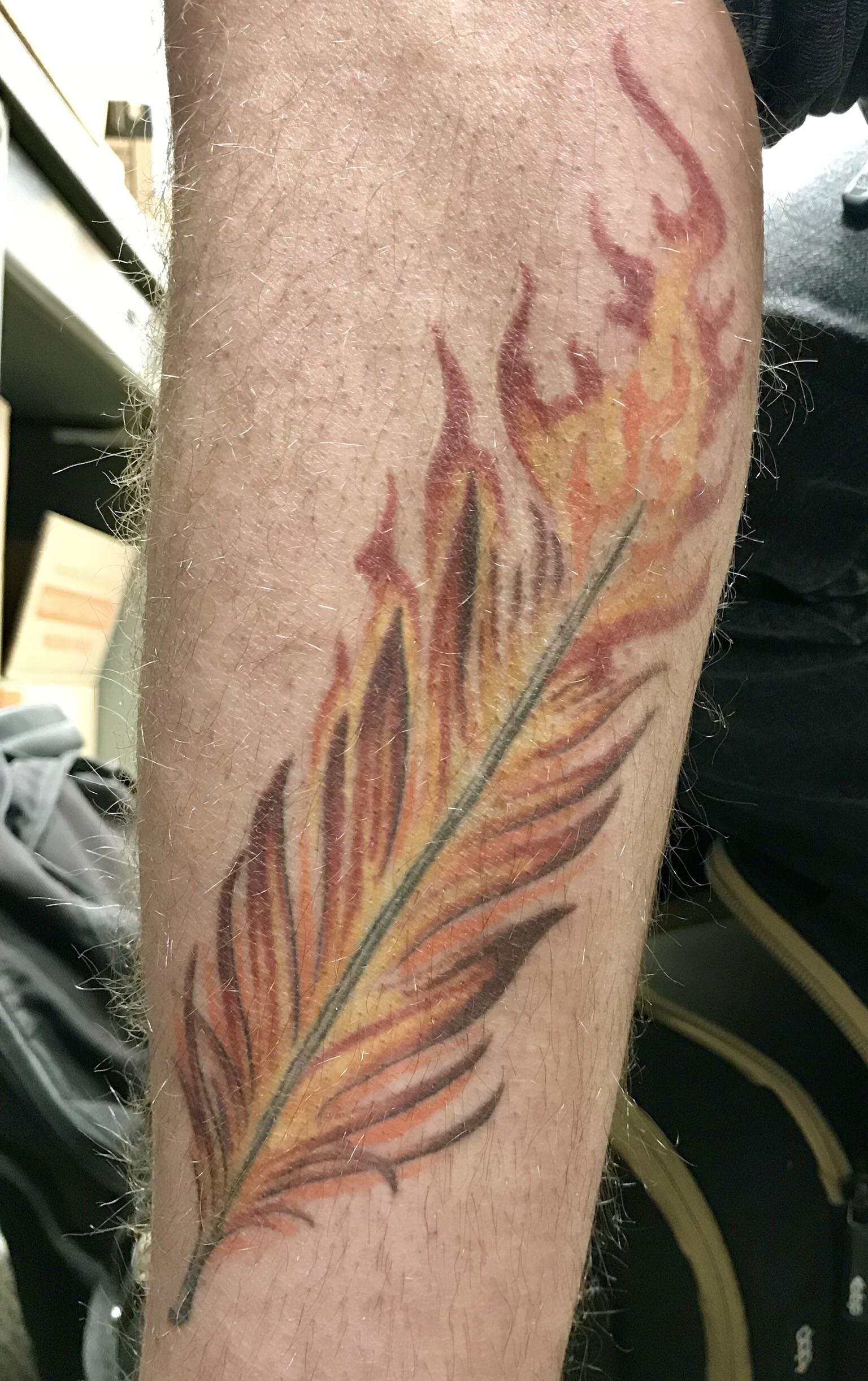 feather tattoos for men 0051