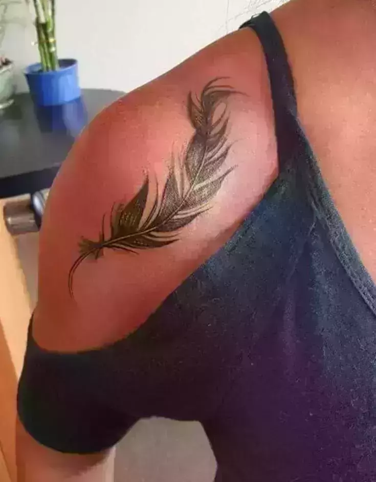 feather tattoos for men 0053