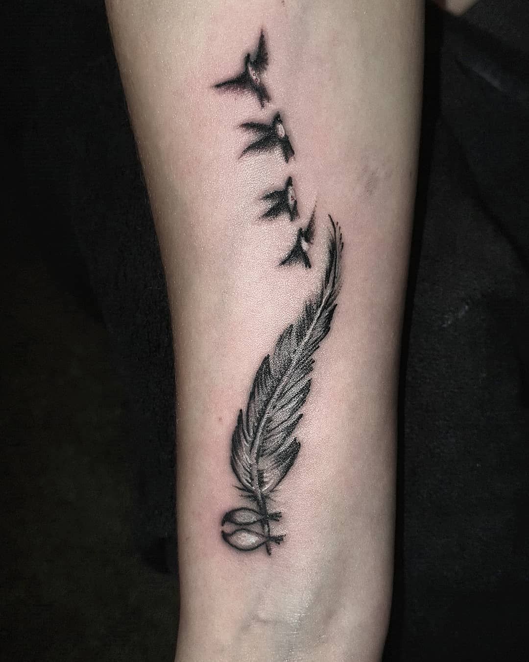 feather tattoos for men 0057