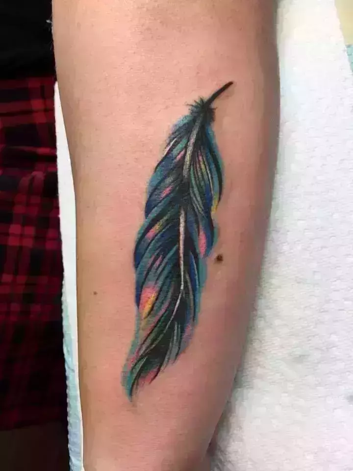 feather tattoos for men 0064