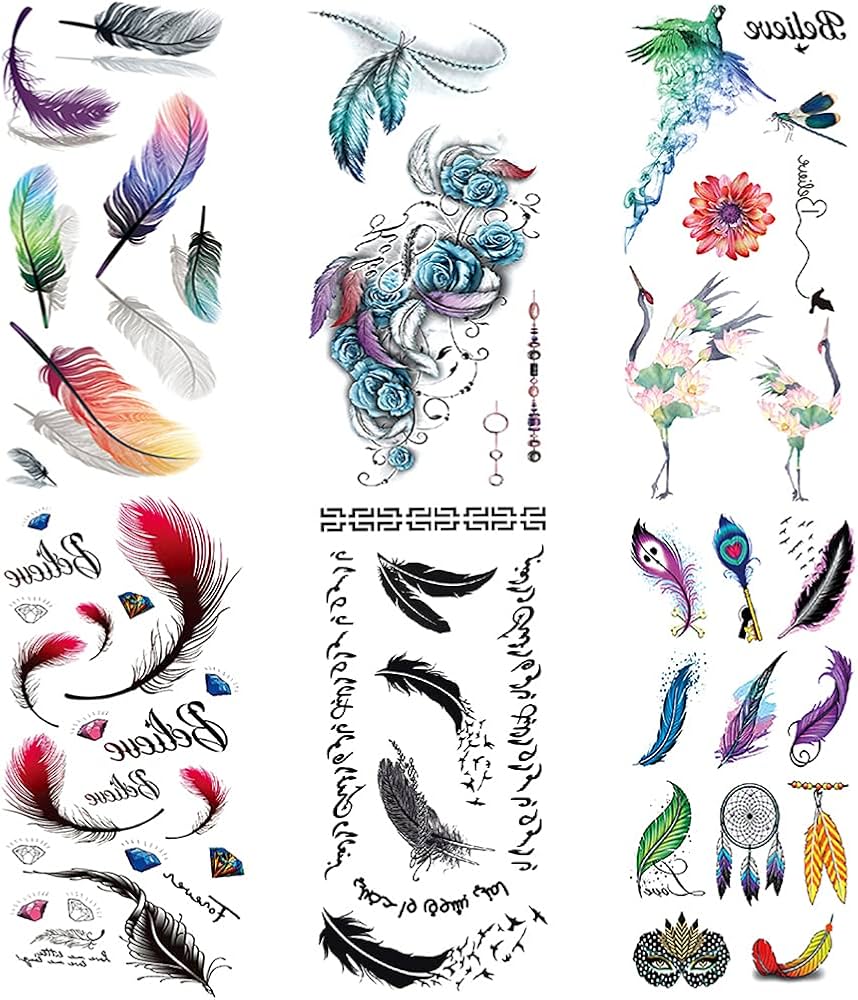 feather tattoos for men 0069