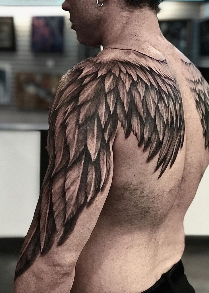 feather tattoos for men 0072