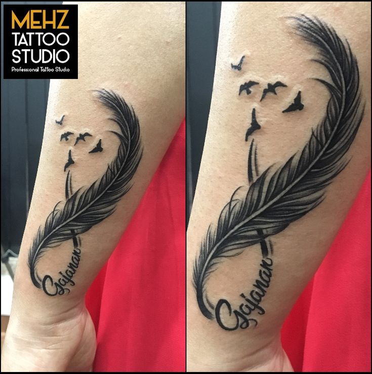 feather tattoos for men 0085