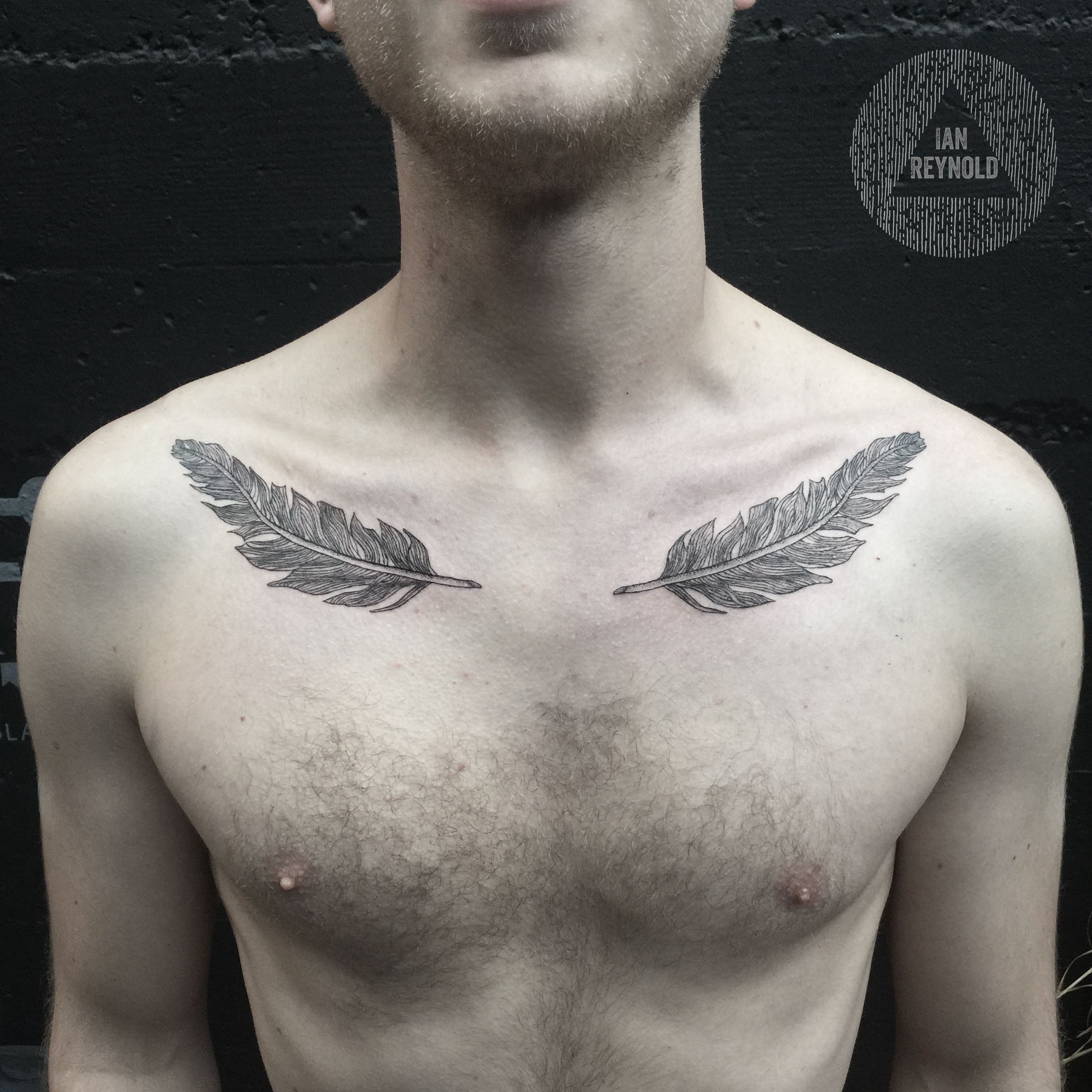 feather tattoos for men 0087