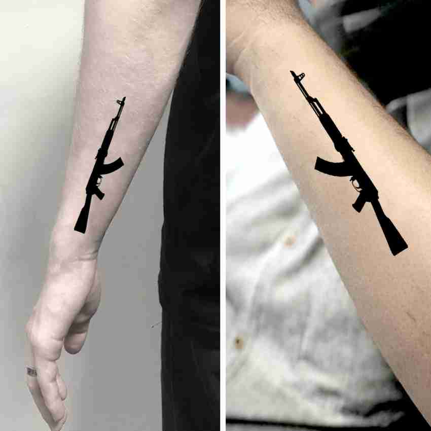 fierce ak 47 tattoos for men inspiration