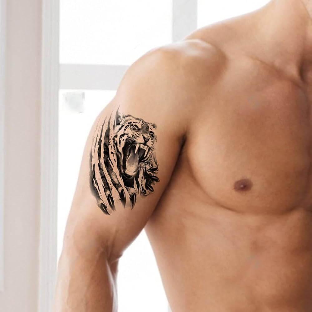 fierce angry tattoos for men