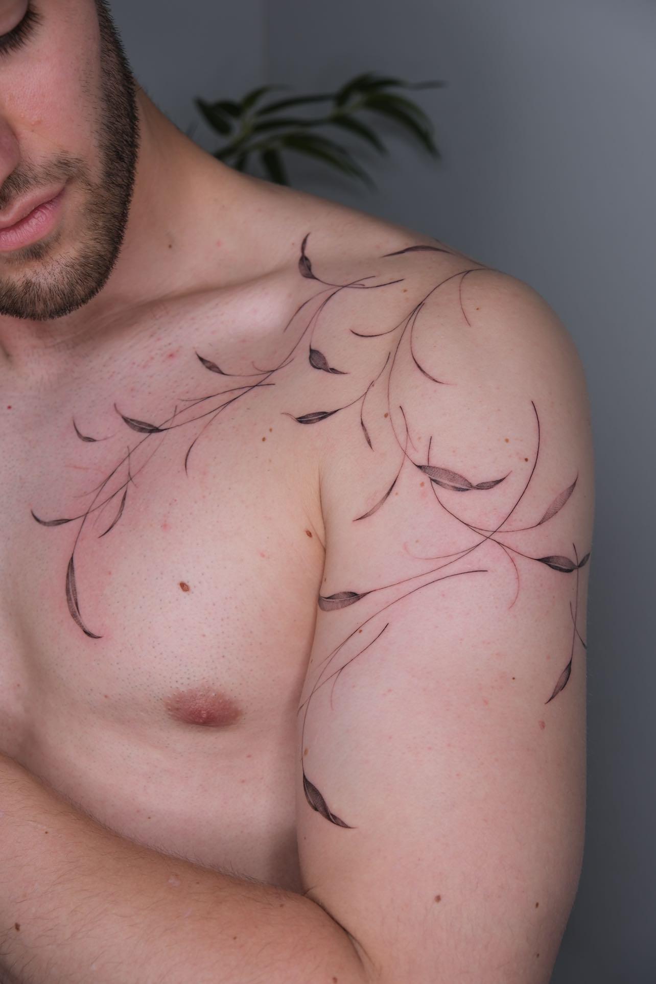 fine line tattoos for men 0030