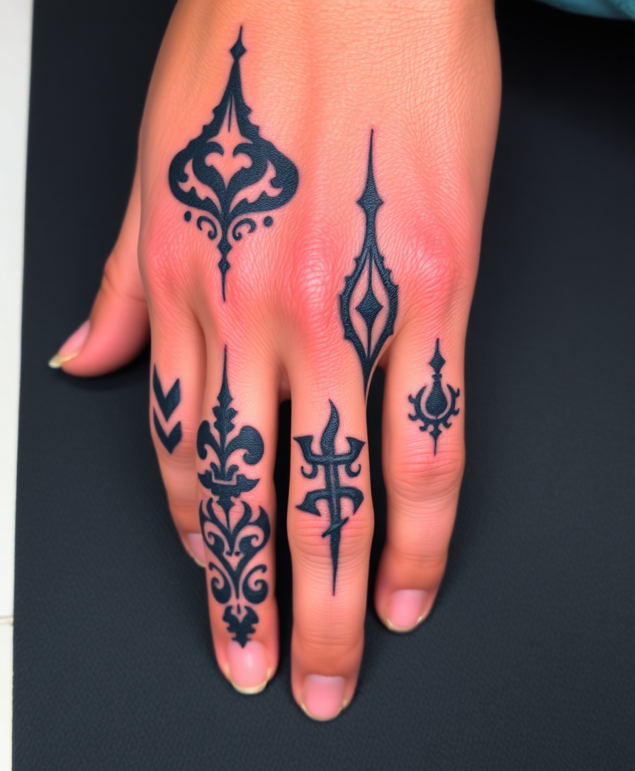 finger tattoos for men 0012