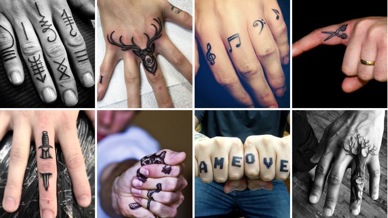 finger tattoos for men 0016