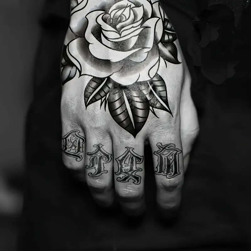 finger tattoos for men 0058