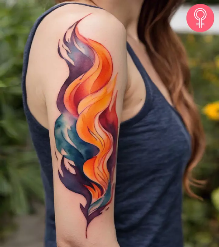 fire tattoo ideas for men