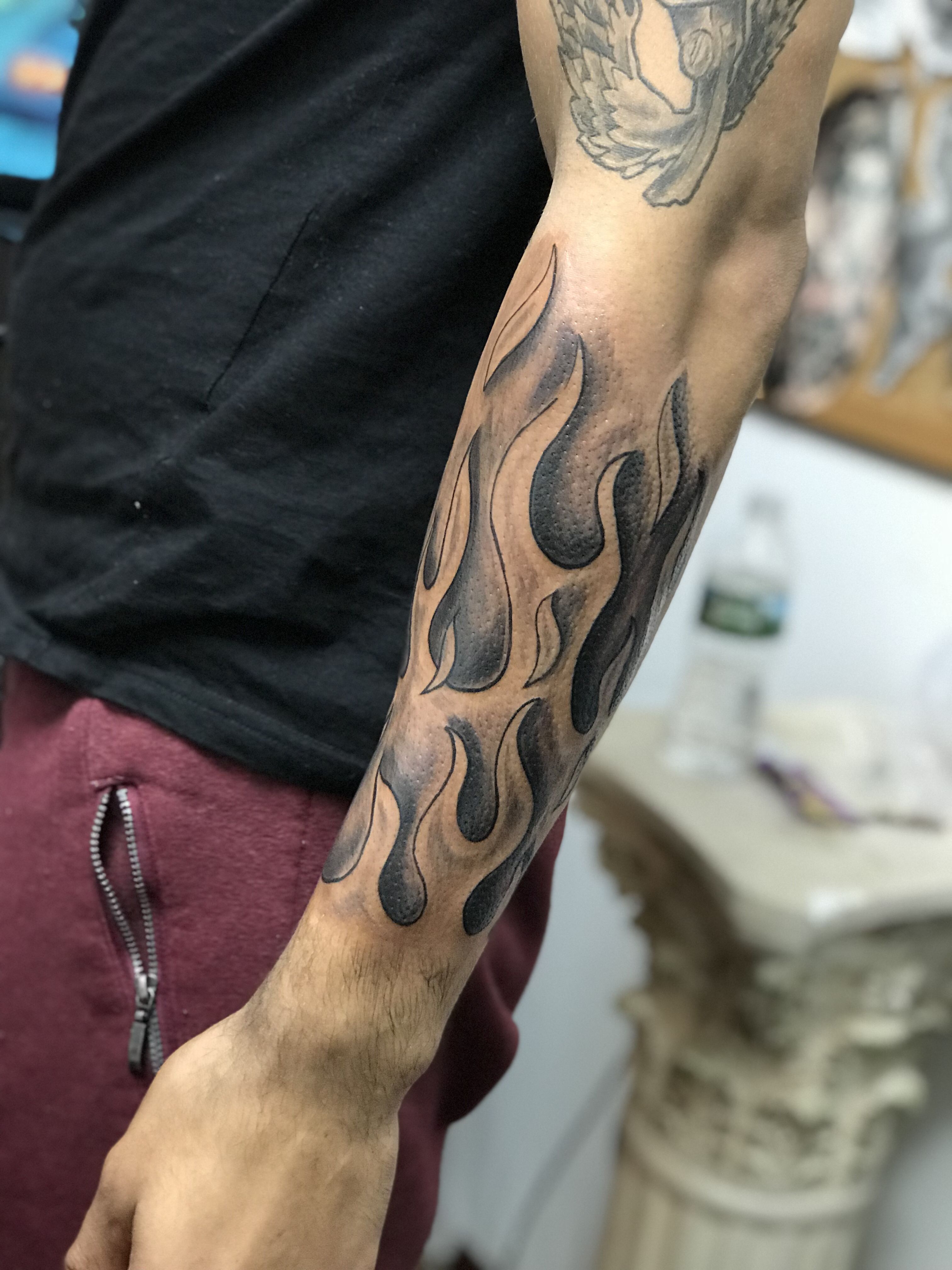 fire tattoos for men designs