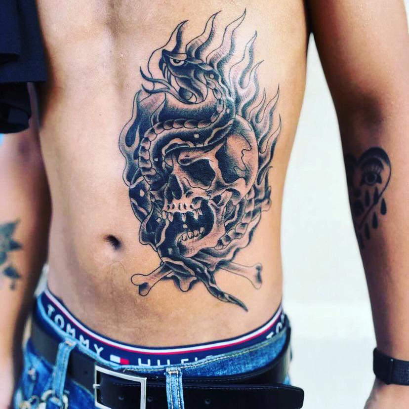 fire tattoos for men 0019