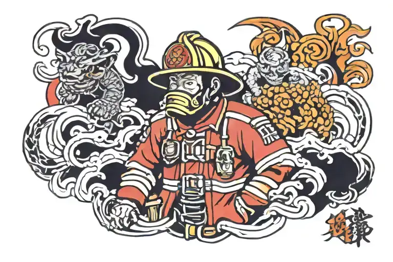 firefighter tattoos for men 0067