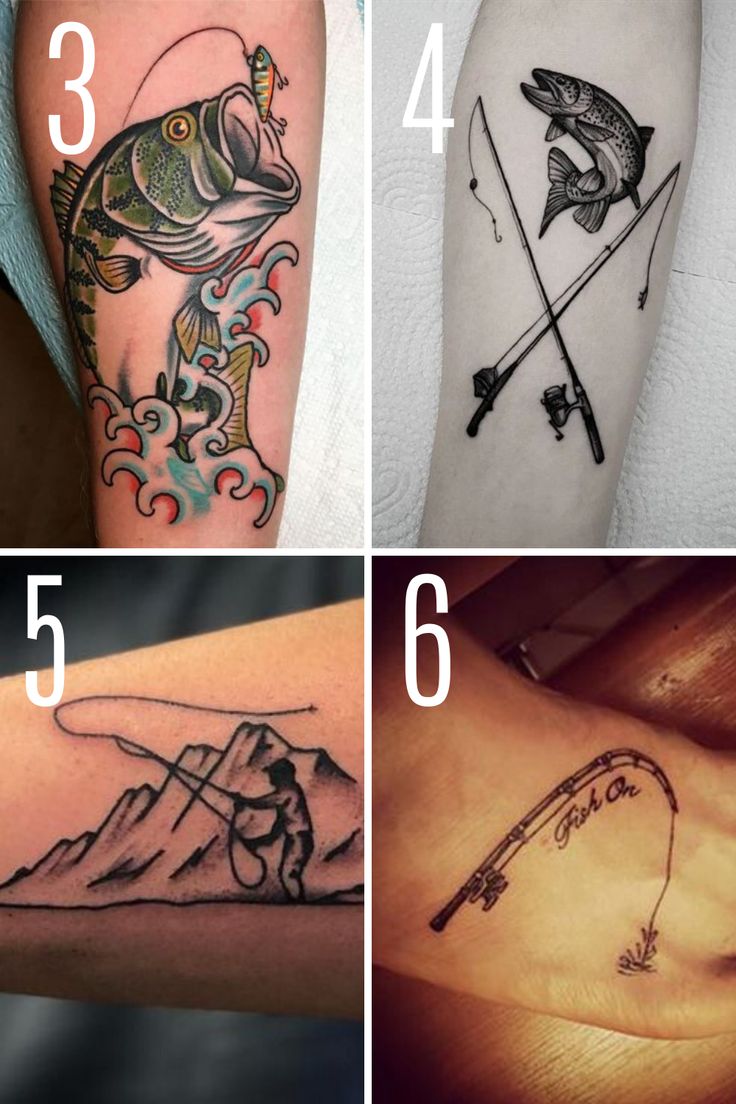 fishing tattoos for men ideas