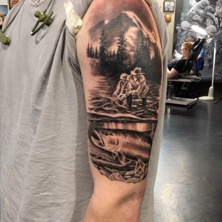 fishing tattoos for men 0039