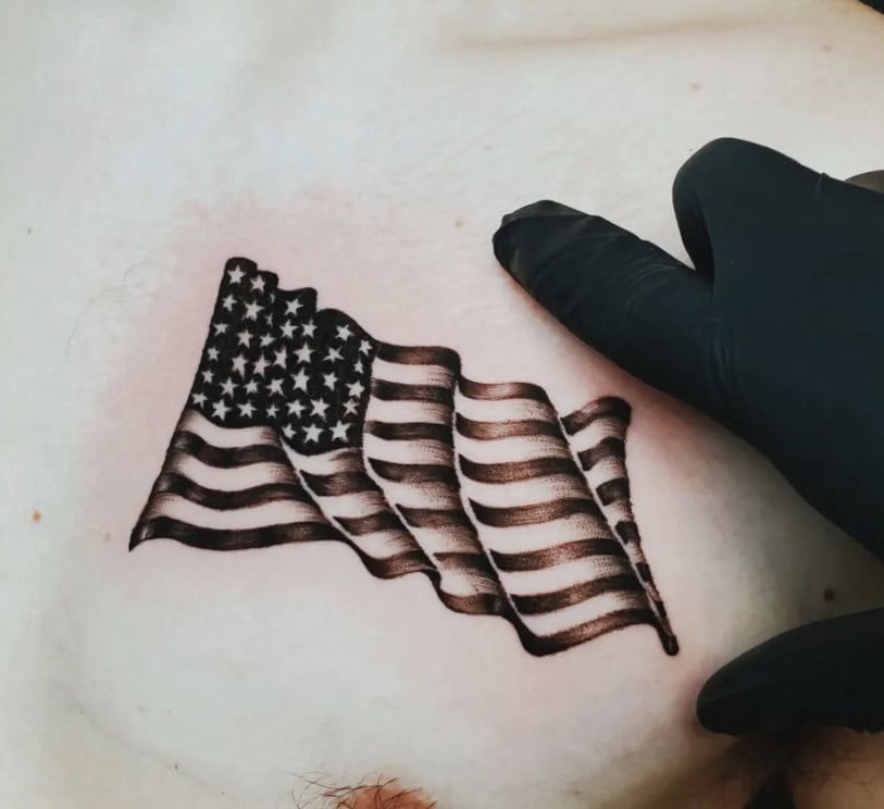 tattoos for men American Flag 0010